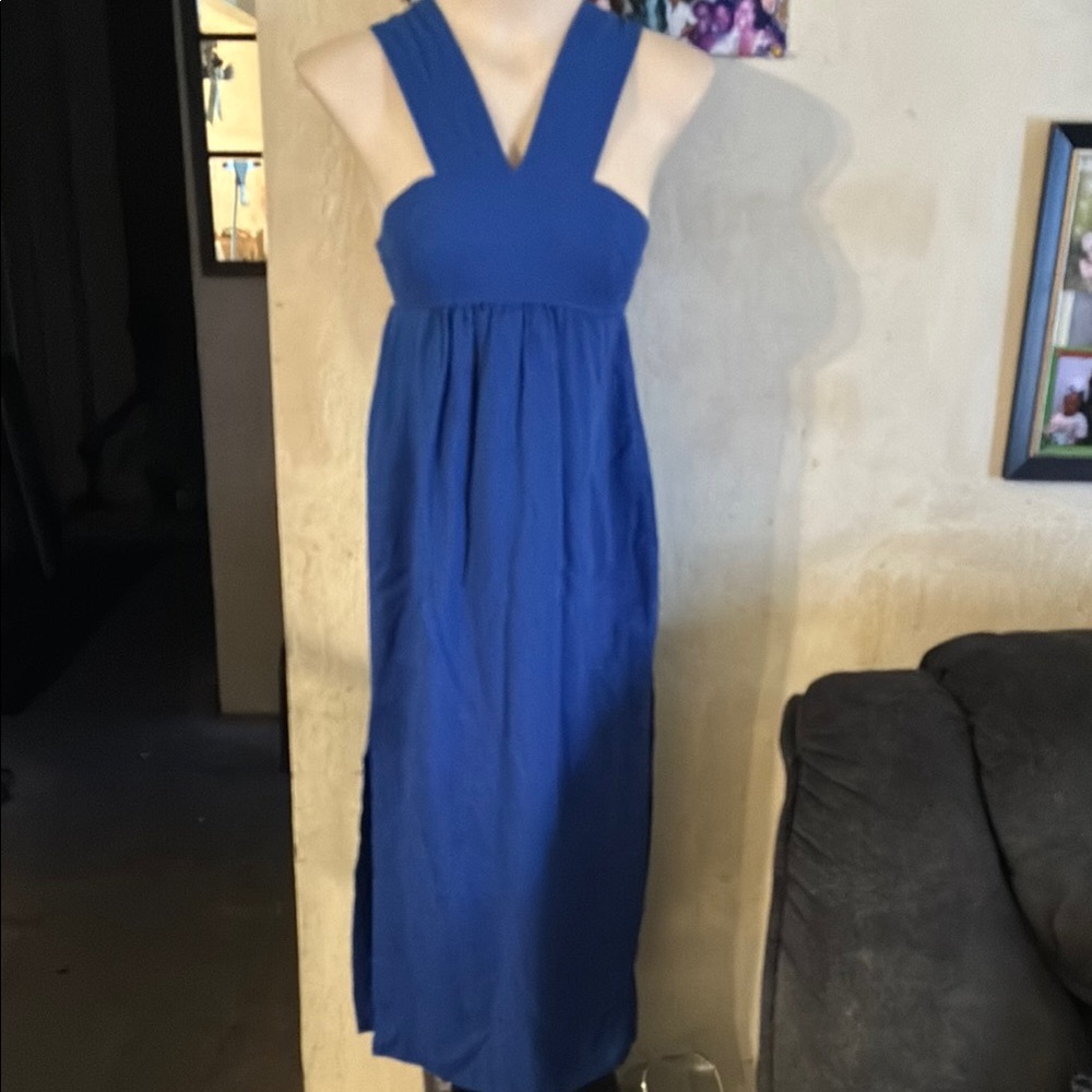 💥Elegant Blue Sleeveless Dress